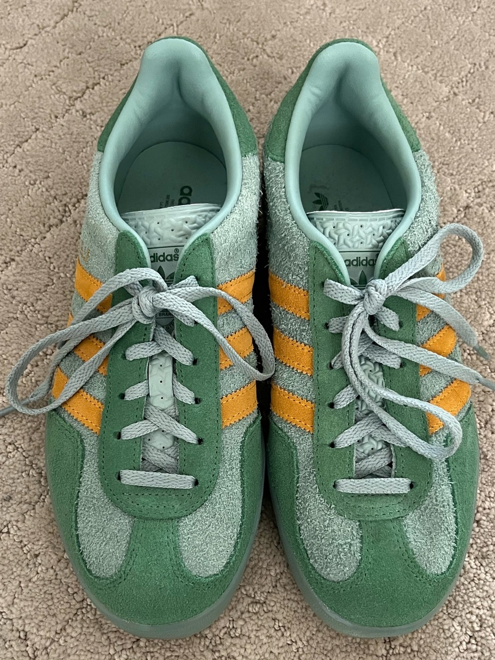 Adidas Gazelle Hazy Green/Yellow